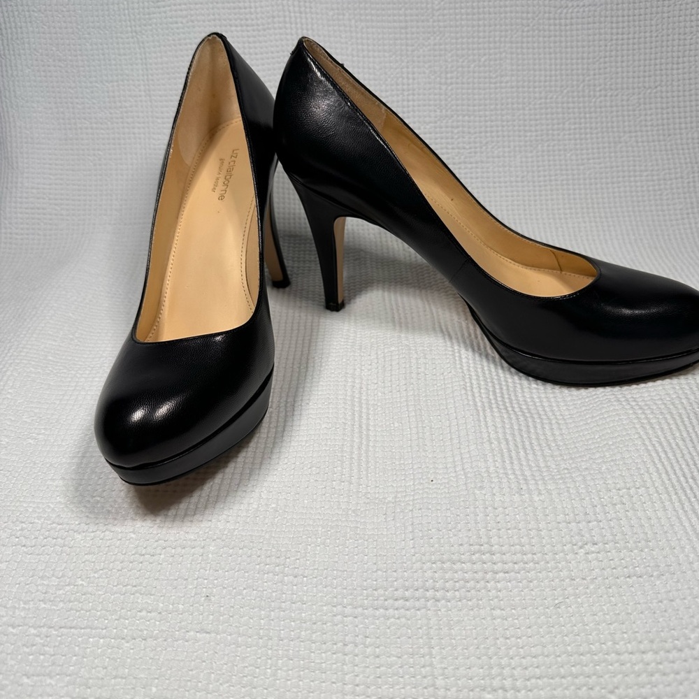 Liz Claiborne Classic Black Leather Heels